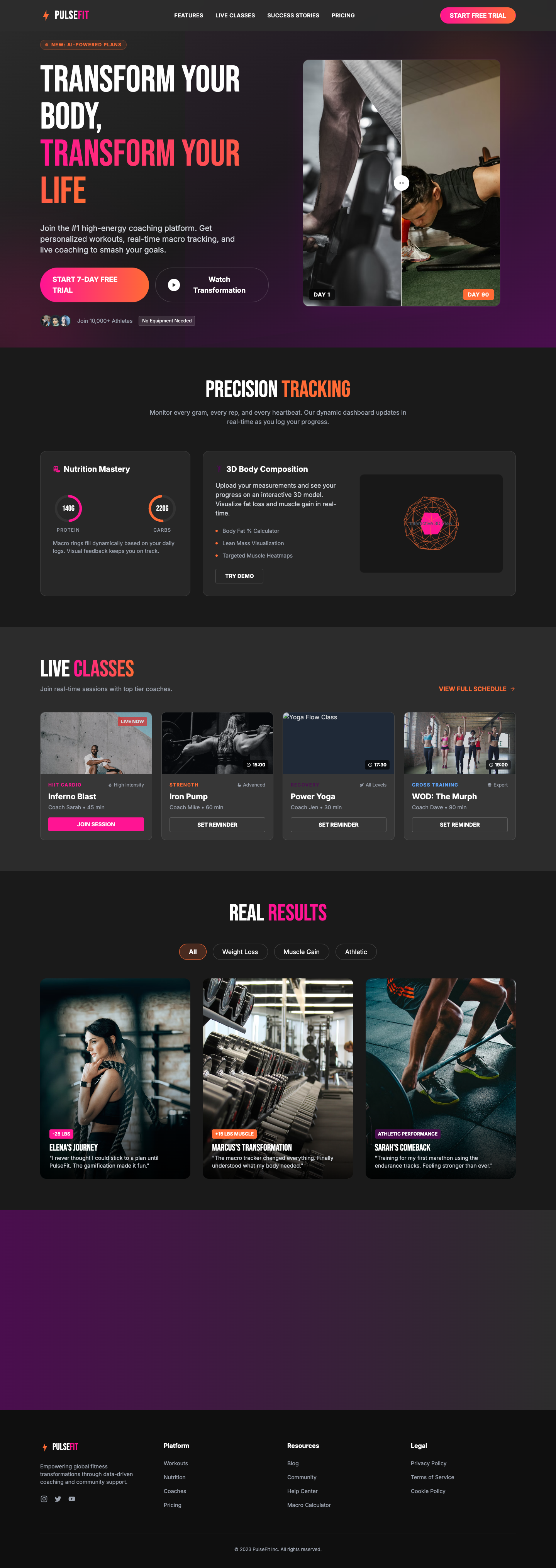 PulseFit Transformation Platform