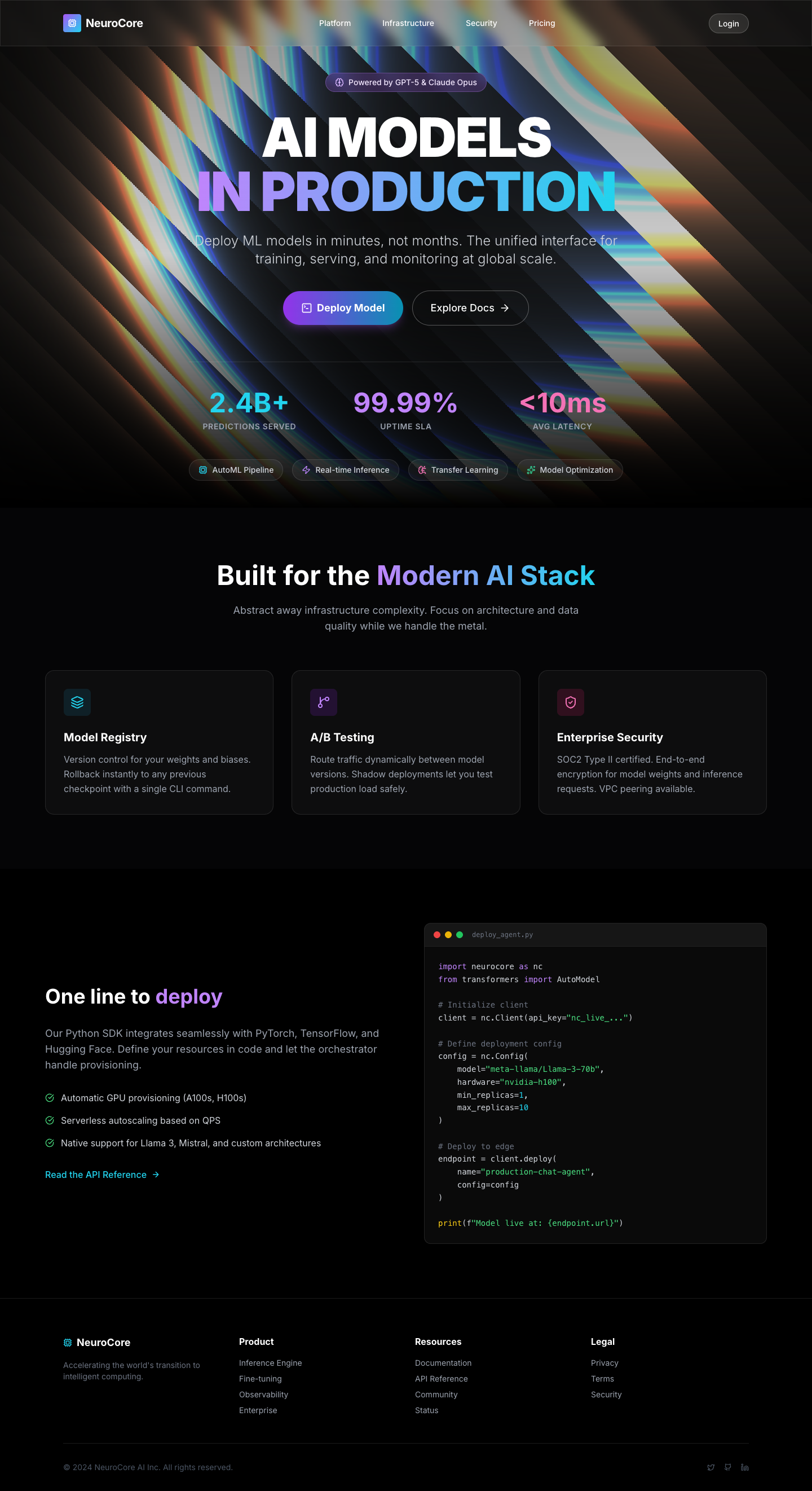 NeuroCore AI Platform